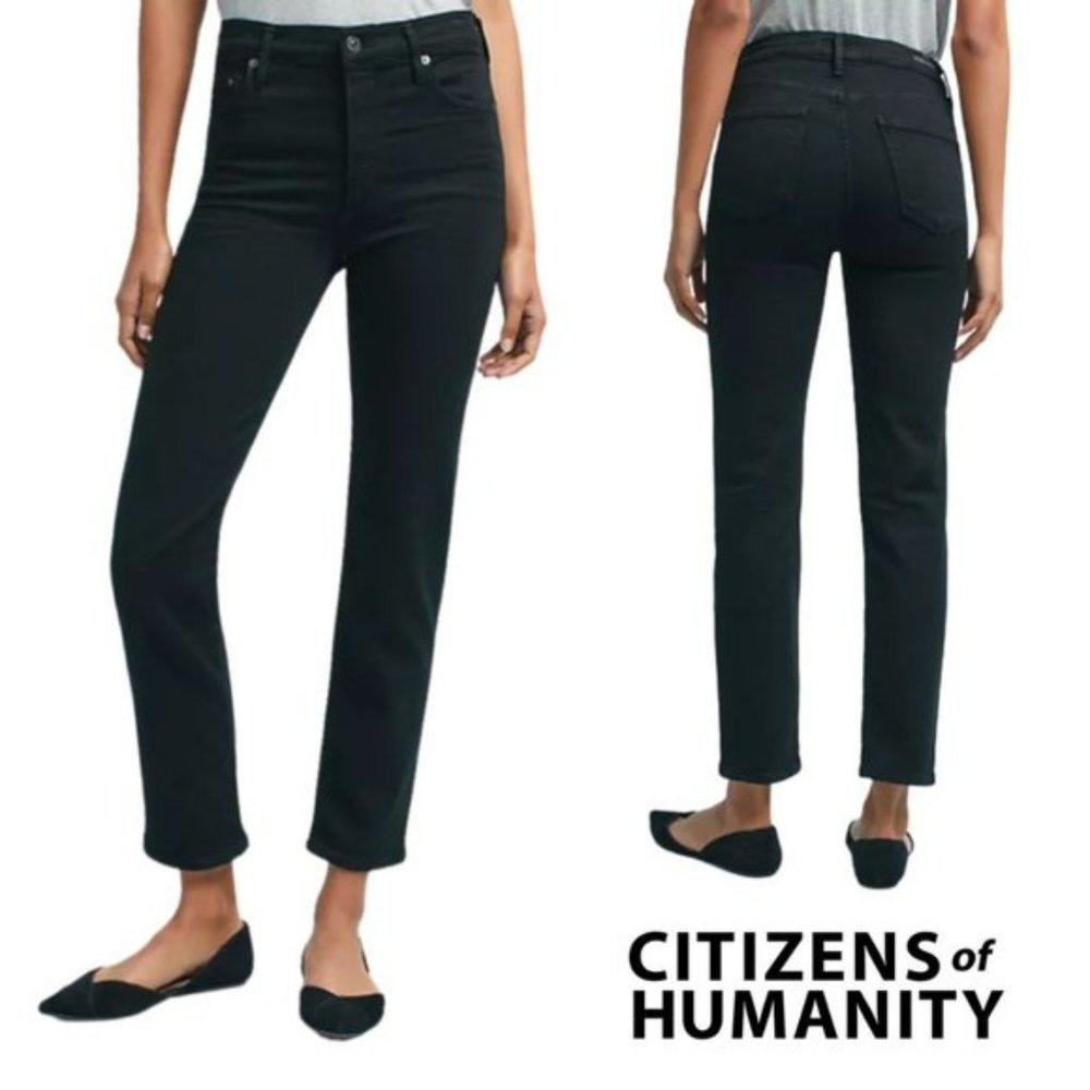Citizens of Humanity Cara High-Rise Cigarette Sculpt Ankle Jeans - Picture 2 of 14